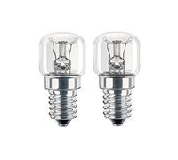 D&M Pygmy Light Bulb Lamp for Stoves Oven Cooker (Pack of 2, 15w, SES, E14) …