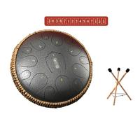 D Major Steel Handpan Tongue Drum - 13 Inches 15 Notes Hand Pan Percussion Instruments, Healing Percussion Musical Instruments Hand Drum For Adults, For Meditation Yoga(E)