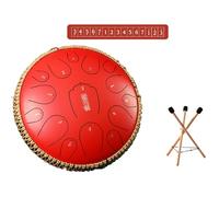 D Major Steel Handpan Tongue Drum - 13 Inches 15 Notes Hand Pan Percussion Instruments, Healing Percussion Musical Instruments Hand Drum For Adults, For Meditation Yoga(B)