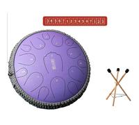 D Major Steel Handpan Tongue Drum - 13 Inches 15 Notes Hand Pan Percussion Instruments, Healing Percussion Musical Instruments Hand Drum For Adults, For Meditation Yoga(C)