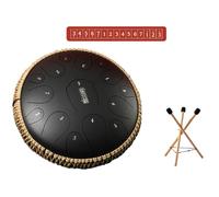 D Major Steel Handpan Tongue Drum - 13 Inches 15 Notes Hand Pan Percussion Instruments, Healing Percussion Musical Instruments Hand Drum For Adults, For Meditation Yoga(I)