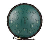 D Major Steel Tongue Drum - 14 Inches 15 Notes Tongue Drums, Handpan Drum Percussion Instrument, Hand Pan Drums For Children And Adults With Carry Bag And Mallets(E)