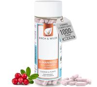 D Mannose 1000 mg per Serving with High Strength (36:1) Cranberry Extract, Natural Supplement for Urinary Tract Care and Bladder Support for Women, Made in UK, 90 Capsules, 1.5 Month Supply
