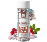 D-Mannose 1000mg Capsules with 36:1 Cranberry Extract for Women & Men