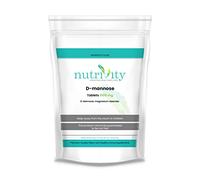 D-Mannose 1000mg Tablets - High Strength UTI & Cystitis Support - Bladder Health Supplement for Women & Men | Vegan | Halal | Gluten & Dairy Free |UK Manufactured | Nutrivity