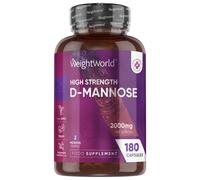 D-Mannose 2000mg - 180 Capsules - 2 Months Supply - Vegan-Friendly, Non-GMO & GMP-Approved - Split & Pour D Mannose Powder Capsules - Unflavoured, Easy to Swallow & Magnesium Stearate-Free