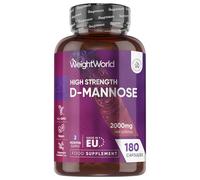 D-Mannose 2000mg - 180 Capsules - 2 Months Supply - Vegan-Friendly, Non-GMO & GMP-Approved - Split & Pour D Mannose Powder Capsules - Unflavoured, Easy to Swallow & Magnesium Stearate-Free