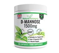D-Mannose | 365 Capsules | Max Strength 1500mg per Serving - Precision DMannose - Vegetarian Capsules not Tablets or Pills, Made in The UK (365 Count
