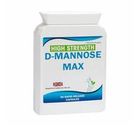 D-Mannose 90 Capsules Supports Healthy Urinary Bladder Tract Cystitis Relief UTI 1500mg Daily Dose High Strength No Fillers UK Manufactured Rapid Release Capsules