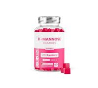 D Mannose Gummies with Cranberry - 700mg D-Mannose + 1000mg Cranberry Extract - Urinary Tract & Bladder Support - with Hibiscus Extract - Vegan, Non-GMO, Strawberry Flavour - 60 Gummies