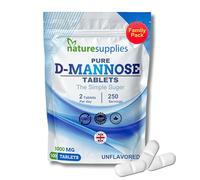 D Mannose Tablets 1000mg - 500 Pack Dmannose Tablets - (Not D Mannose Capsules or Powder) - Suitable for Vegetarians and Vegans - High Strength D-Mannose Supplement from Naturesupplies