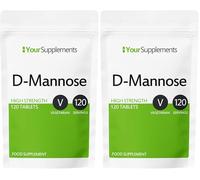 D-Mannose Tablets 1000mg | Easy Swallow Coated Tablets | 240 Pack | High Strength | Natural Relief & Vegan Friendly