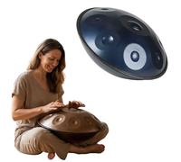 D Minor Handpan Drum 12 Notes 432Hz/440Hz Tuned Steel Body for Deep Mtat Yoga Sound Healing Relaxing Music Adult Therapy - Blue h
