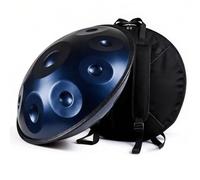 D Minor Handpan Drum 12 Notes 440Hz Steel Tongue Drum for Mtat Yoga Music Therapy - Perfect for Beginners & Adults (Blue 432Hz/440Hz Tuning)