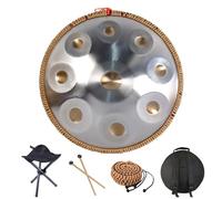 D Minor Handpan Drum 440Hz - Premium 9/12 Notes Steel Drum with Carry Bag 432Hz Tuning Ideal for Music Therapy Meditation and Relaxation