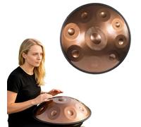 D Minor Handpan Drum 9 Note 440Hz & 432Hz Steel for Mtat Yoga Sound Therapy Relaxat - Perfect for Beginners & Adults (d h)