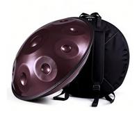 D Minor Handpan Drum - 9 Note Steel Drum Tuned 432Hz/440Hz for Mtat Yoga Perfect for Beginners & Adult Musicians - Sound Healing (Purple 440Hz)