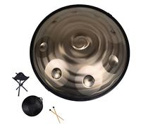 D Minor Handpan Drum Set, 9/10/12 Notes Steel Hand Drum, Professional Handpan Drum Instrumen for Meditation, Zen, Audio Production,9 notes