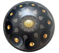 D Minor Steel Hand Drum, 9/10/12 Notes Drum Instrument, 440Hz 22 Inches Handpan Drum with Handpan Bag, Hammers, Stand,9 Notes