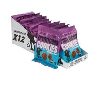 D*mn Good Mini Biscuits - Salted Double Chocolate Cookies - Vegan - Plant Based - Gluten Free - Dairy Free - Low Sugar - High Fibre - Delicious All Natural Snacks (12 Pack)
