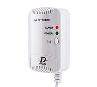 D MODUN Gas Alarm Detector -Natural Gas/LPG/City Coal Gas Leak Detector, Methane Propane Butane Gas Monitor, 100dB Strobe Light Warning, Plug-in Gas Leak Sensor Suitable for Kitchen, RV, Garage, Hotel