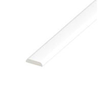 D Mould Trim 5m x 25mm - White UPVC Plastic Archit