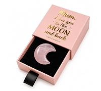D&N Creations Gift for Mum - I Love You to the Moon and Back Keepsake in Pink Gift Box - Mum Birthday Gifts, Christmas or Mother's Day Present for Mum from Daughter Son, Meaningful