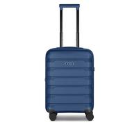 d&n South Dakota 4 wheels Cabin trolley S 56 cm with expansion pleat blue