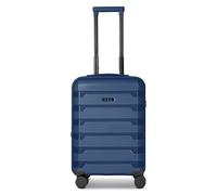 d&n South Dakota 4 wheels Cabin trolley S 56 cm with expansion pleat blue