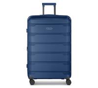 d&n South Dakota 4 wheels Trolley L 76 cm with expansion pleat blue