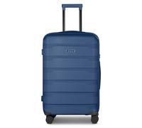 d&n South Dakota 4 wheels Trolley M 66 cm with expansion pleat blue