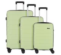 d&n Travel Line 4100 4 wheels Suitcase set 3-piece green
