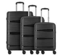 d&n Travel Line 4300 4 wheels Suitcase set 3-piece black