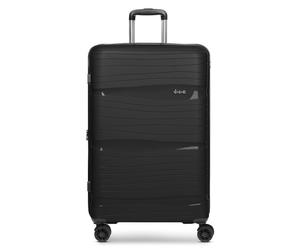 d&n Travel Line 4300-Plus 4 wheels Trolley L 76 cm with expansion pleat black