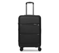 d&n Travel Line 4300-Plus 4 wheels Trolley M 65 cm with expansion pleat black