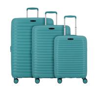 d&n Travel Line 4500 4 wheels Suitcase set 3-piece Expandable green