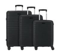 d&n Travel Line 4600 4 wheels Suitcase set 3-piece black
