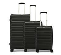 d&n Travel Line 4700 4 wheels Suitcase set 3-piece with expansion pleat black