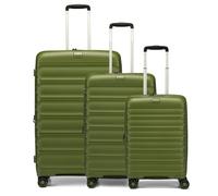 d&n Travel Line 4700 4 wheels Suitcase set 3-piece with expansion pleat olive