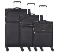 d&n Travel Line 9104 4 wheels Suitcase set 3-piece black
