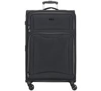 d&n Travel Line 9204 4 wheels Trolley L 76 cm with expansion pleat black