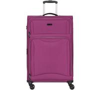 d&n Travel Line 9204 4 wheels Trolley L 76 cm with expansion pleat purple