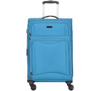 d&n Travel Line 9204 4 wheels Trolley M 66 cm with expansion pleat green