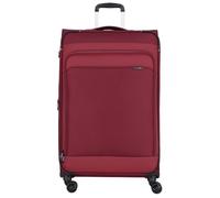 d&n Travel Line 9504 4 wheels Trolley L 76 cm with expansion pleat red