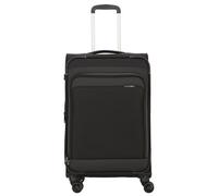 d&n Travel Line 9504 4 wheels Trolley M 67 cm with expansion pleat black