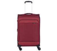 d&n Travel Line 9504 4 wheels Trolley M 67 cm with expansion pleat red
