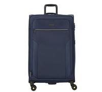 d&n Travel Line 9704 4 wheels Trolley L 78 cm with expansion pleat blue
