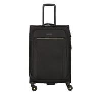 d&n Travel Line 9704 4 wheels Trolley M 68 cm with expansion pleat black