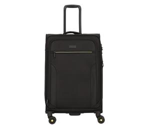d&n Travel Line 9704 4 wheels Trolley M 68 cm with expansion pleat black