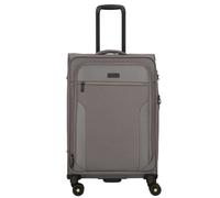 d&n Travel Line 9704 4 wheels Trolley M 68 cm with expansion pleat gray